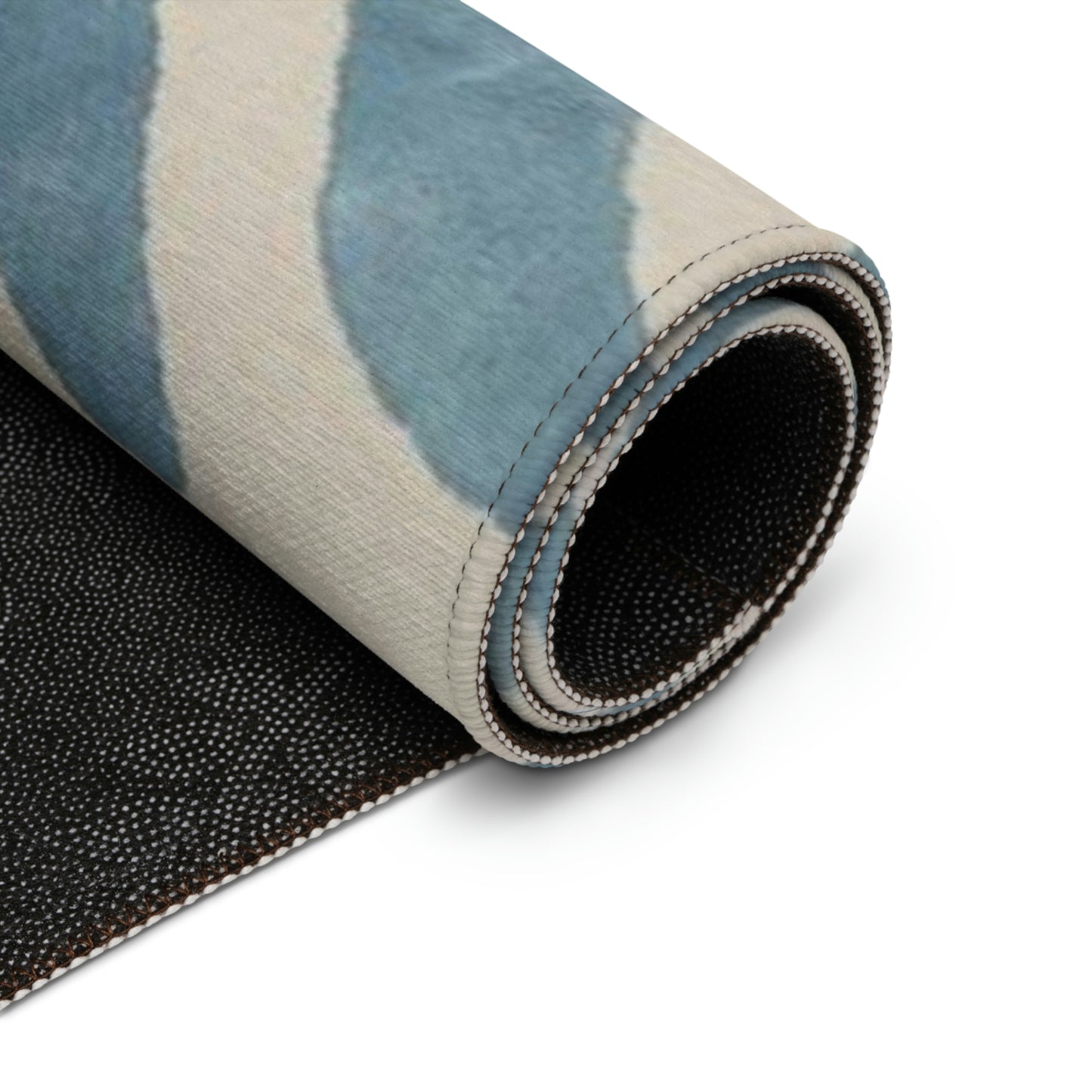 Light Blue Zebra Rug