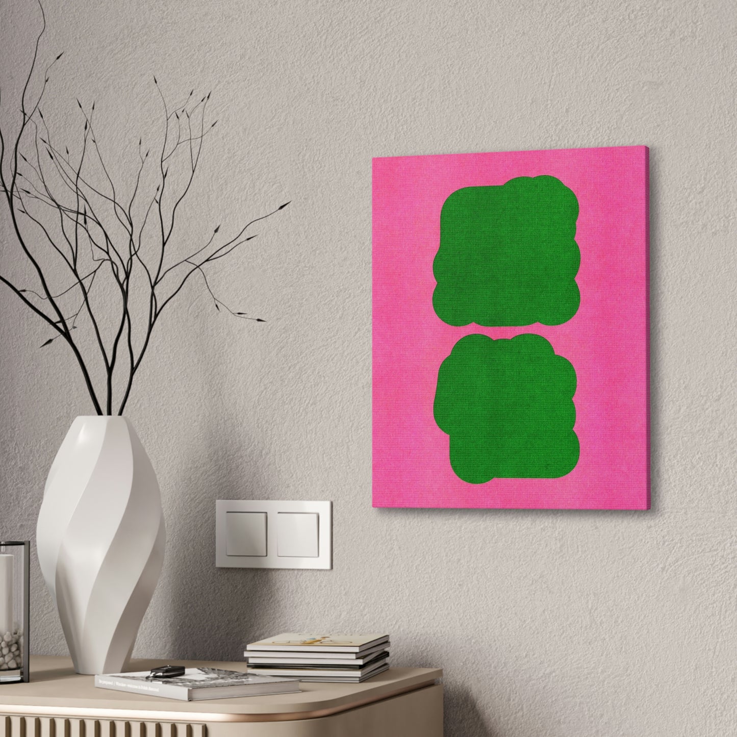 Stretched Pink Canvas
