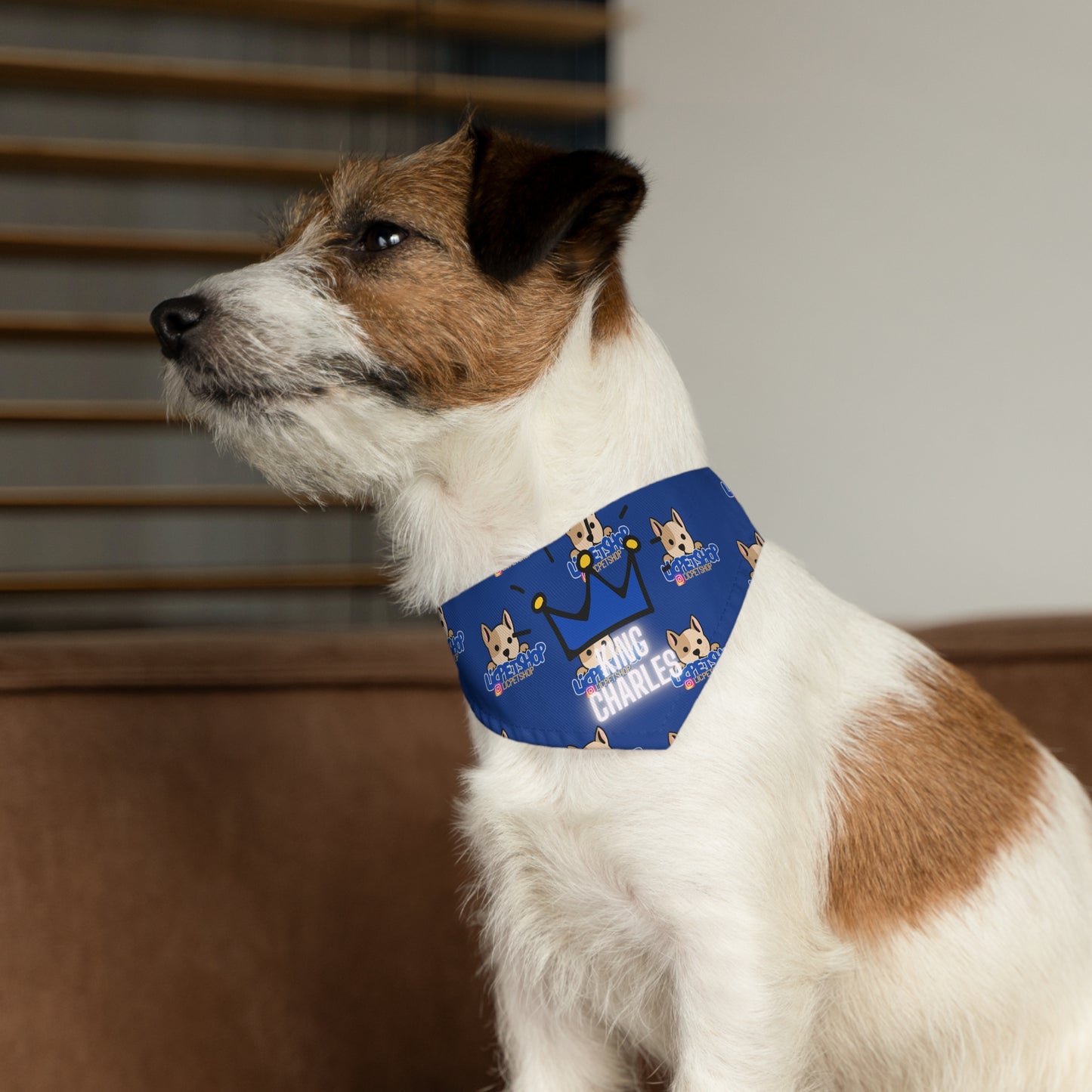 King Charles LIC Pet Bandana (Blue)