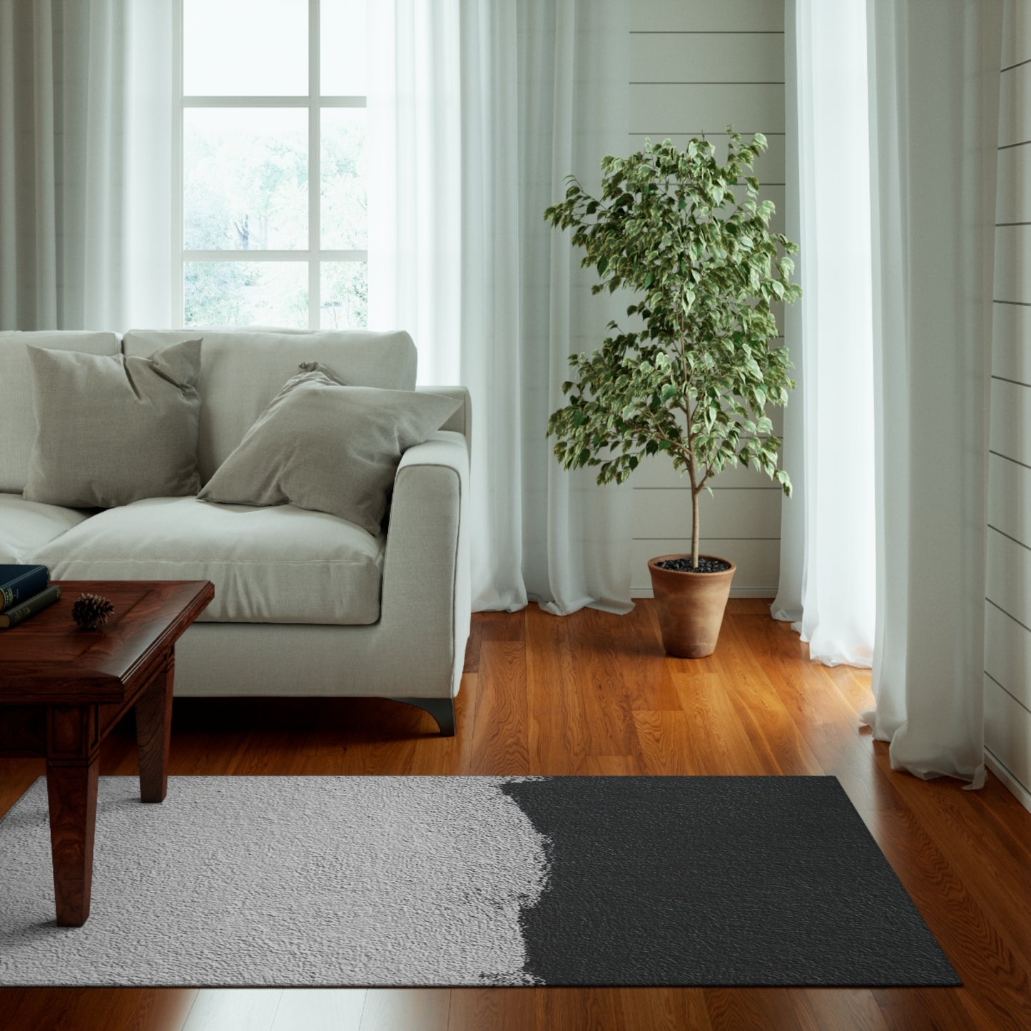 Matte/Clay White Rug
