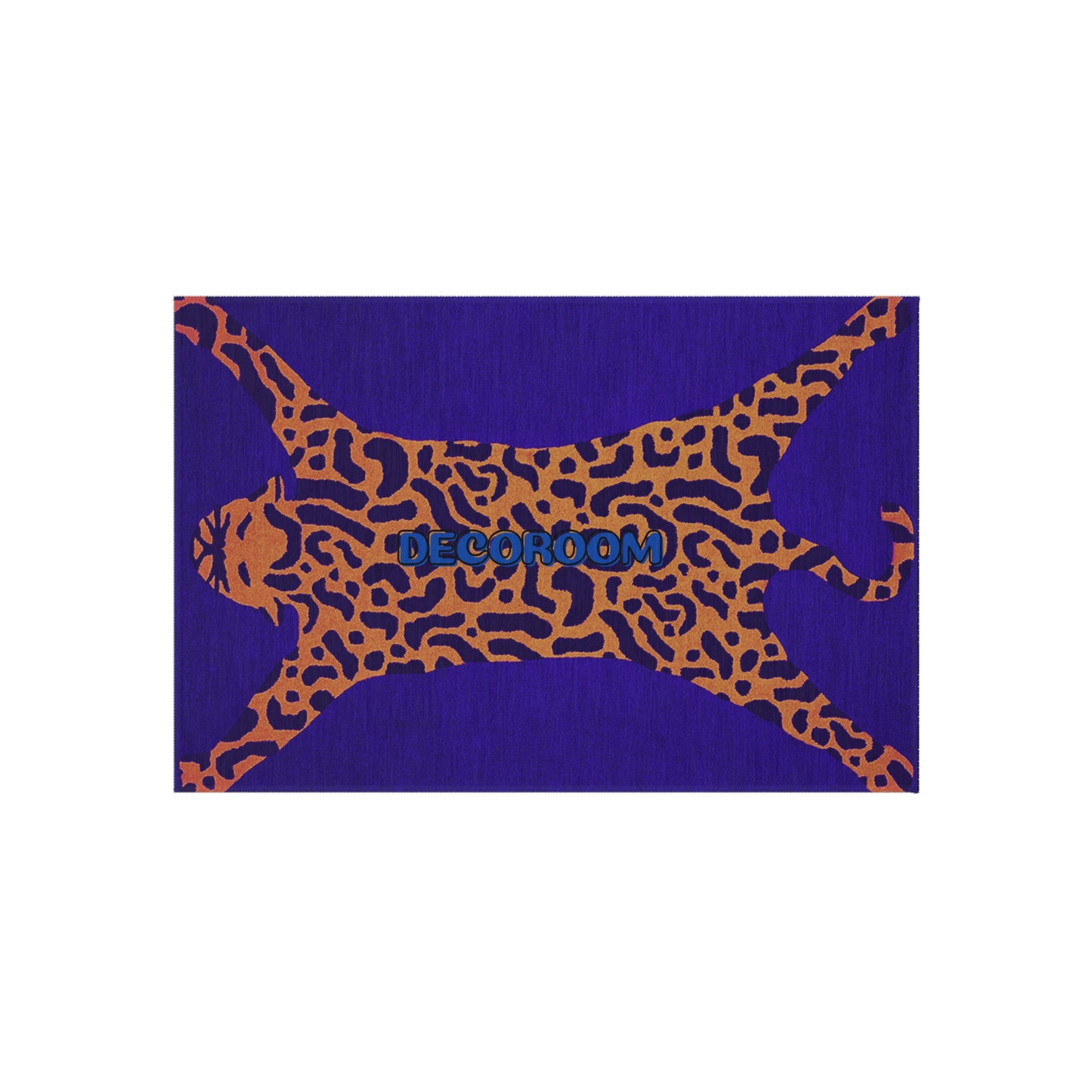 Orange Tiger Outdoor Rug
