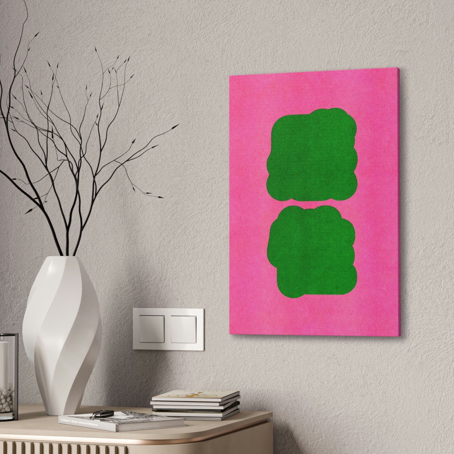 Stretched Pink Canvas
