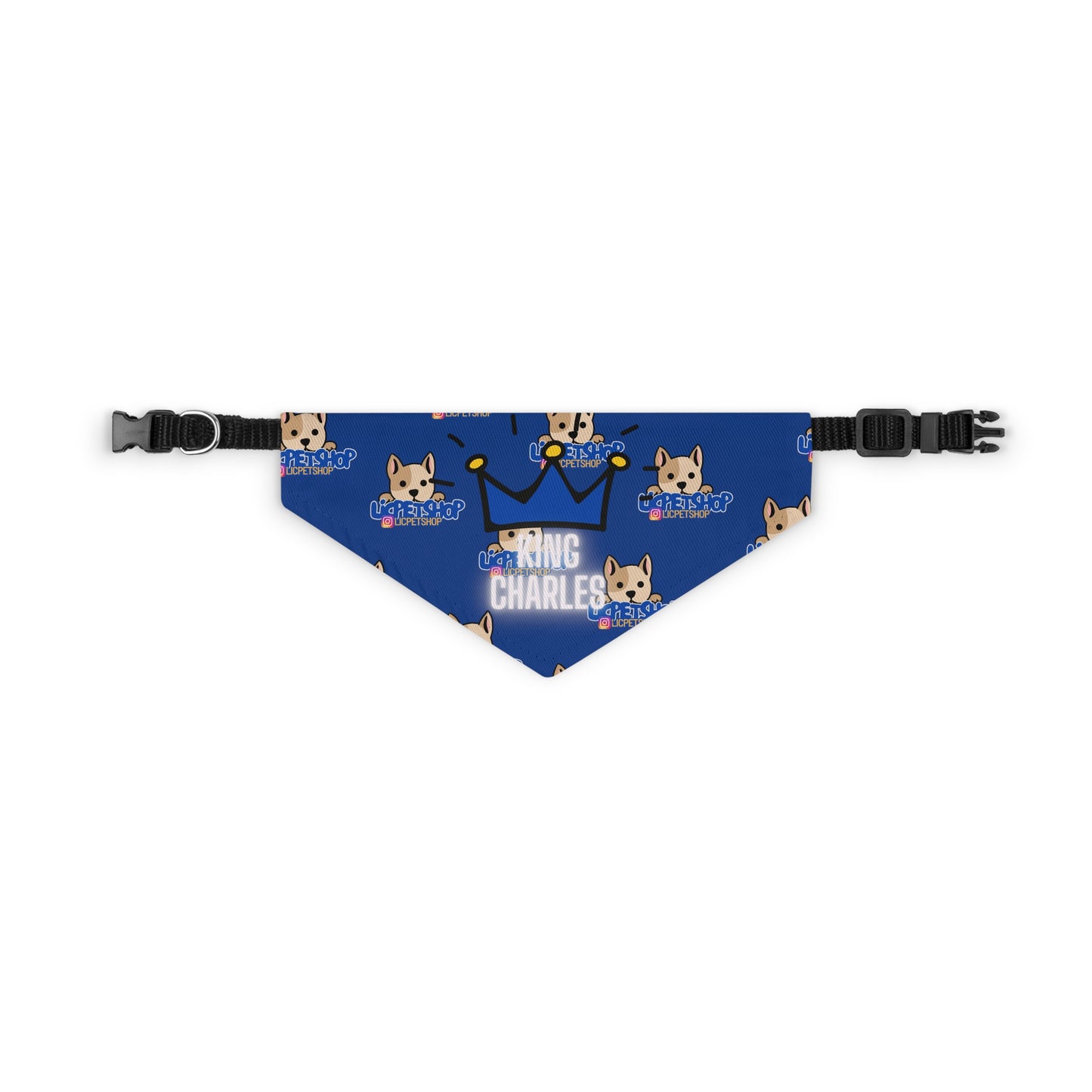 King Charles LIC Pet Bandana (Blue)