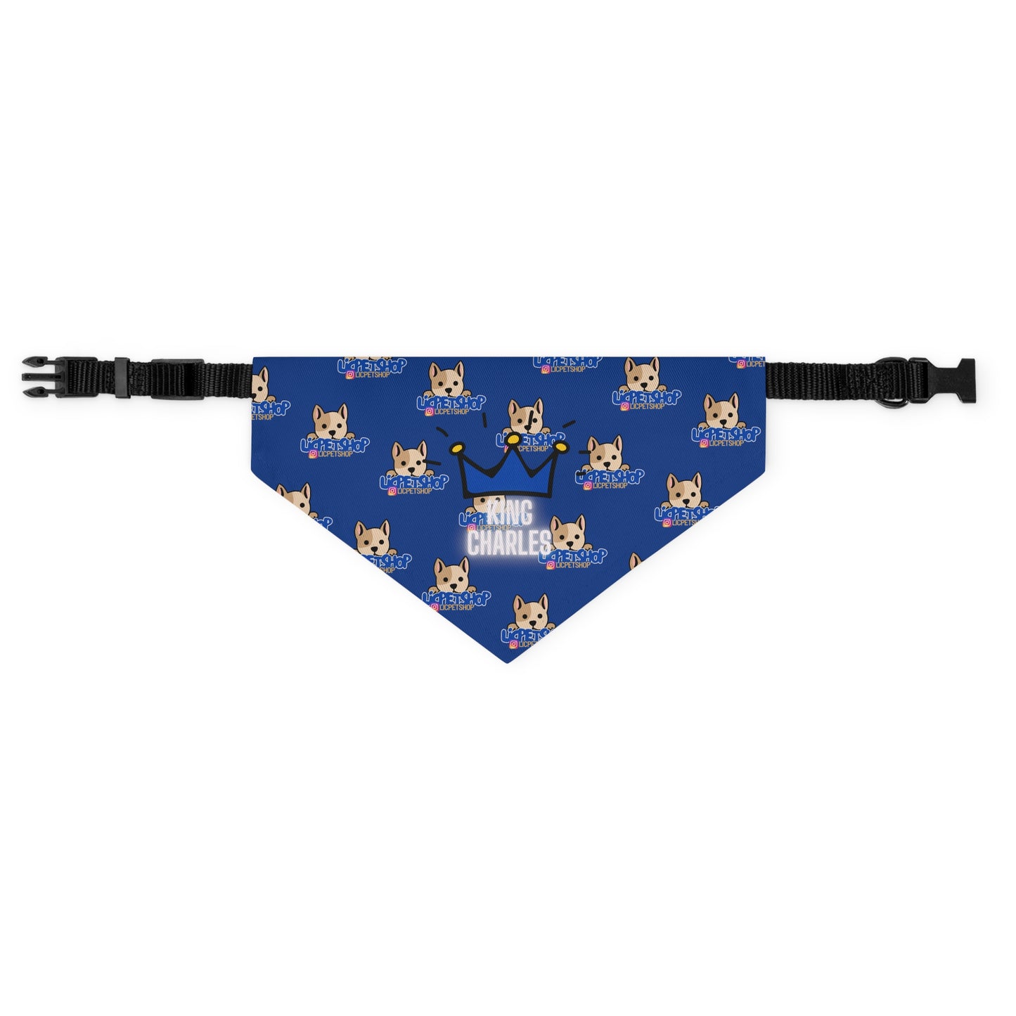 King Charles LIC Pet Bandana (Blue)