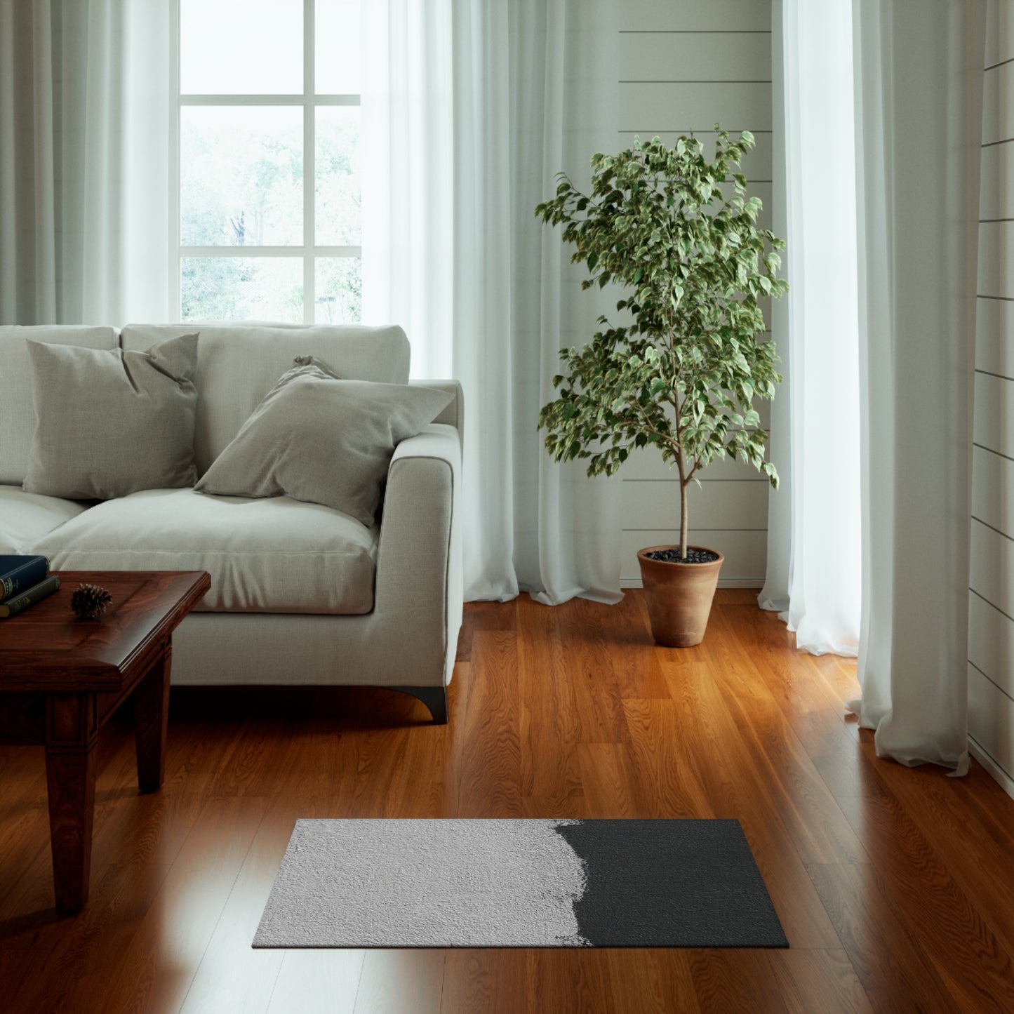 Matte/Clay White Rug
