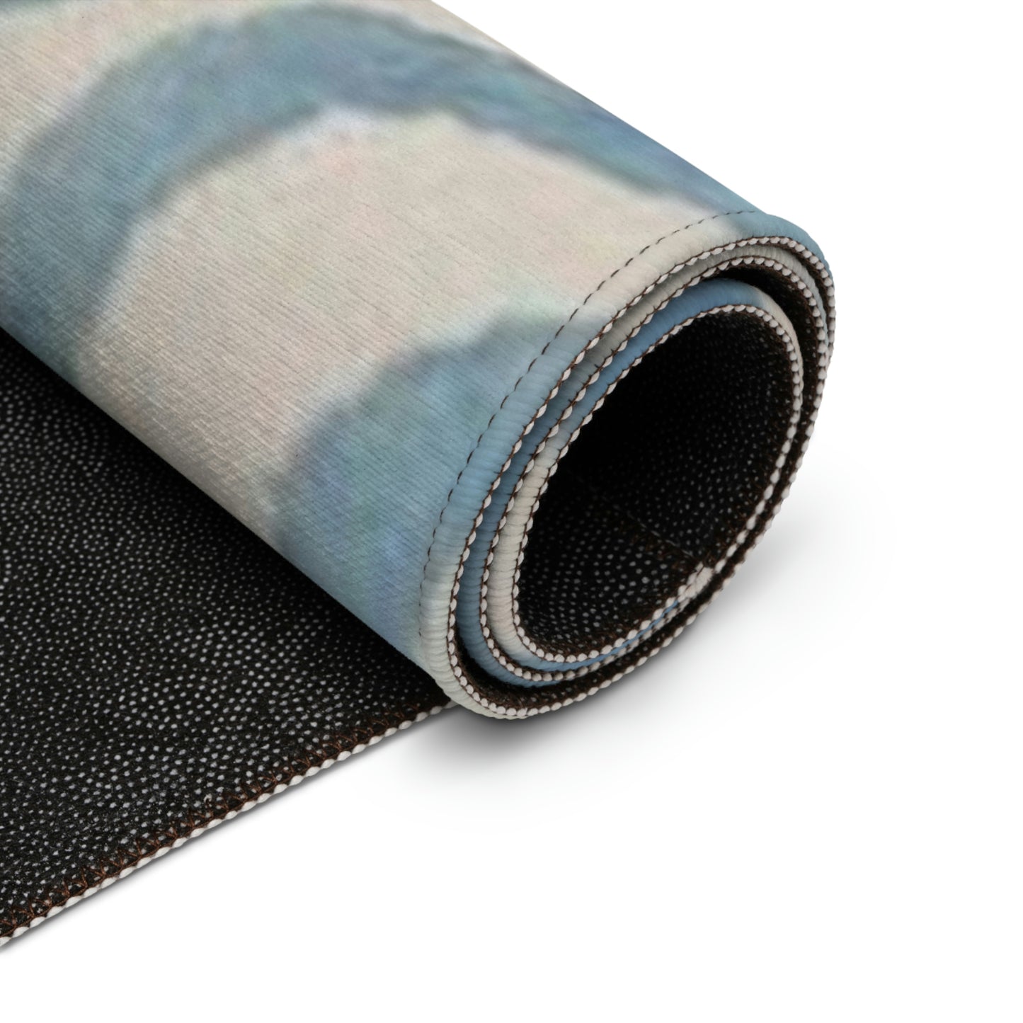 Light Blue Zebra Rug