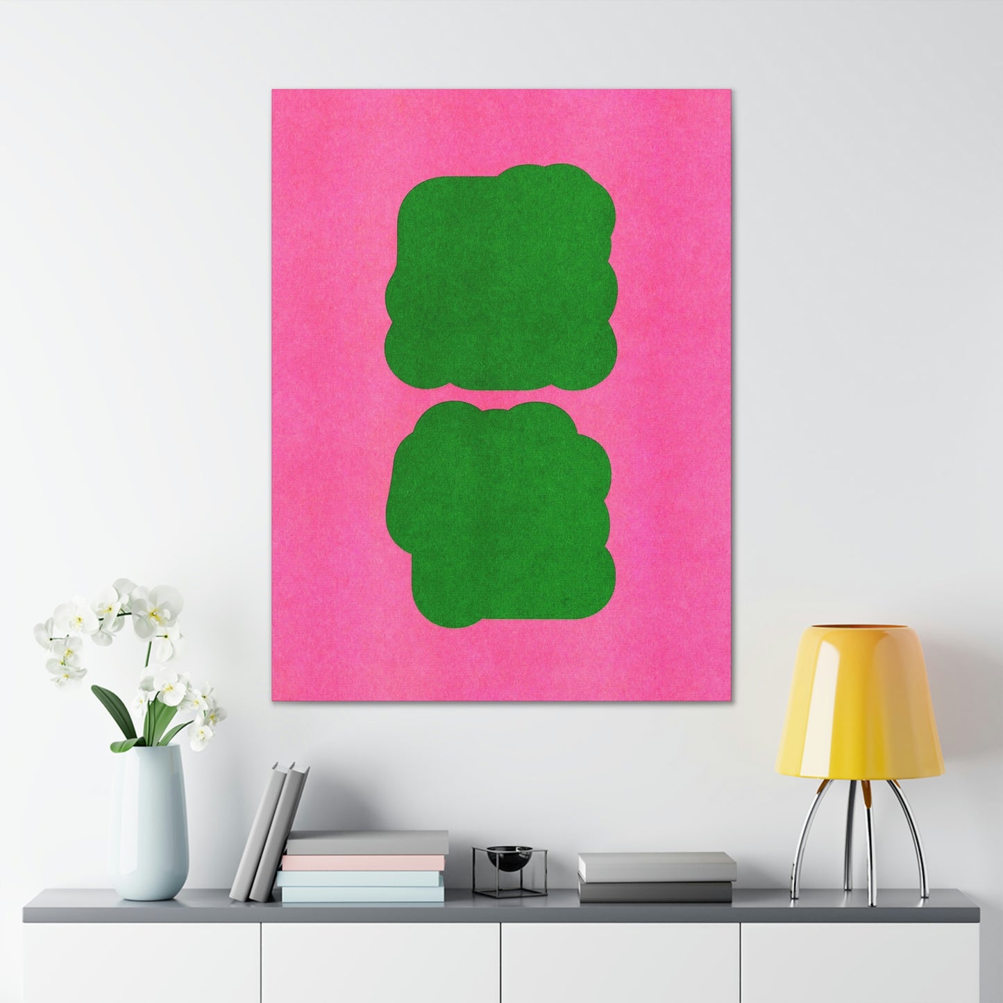 Stretched Pink Canvas