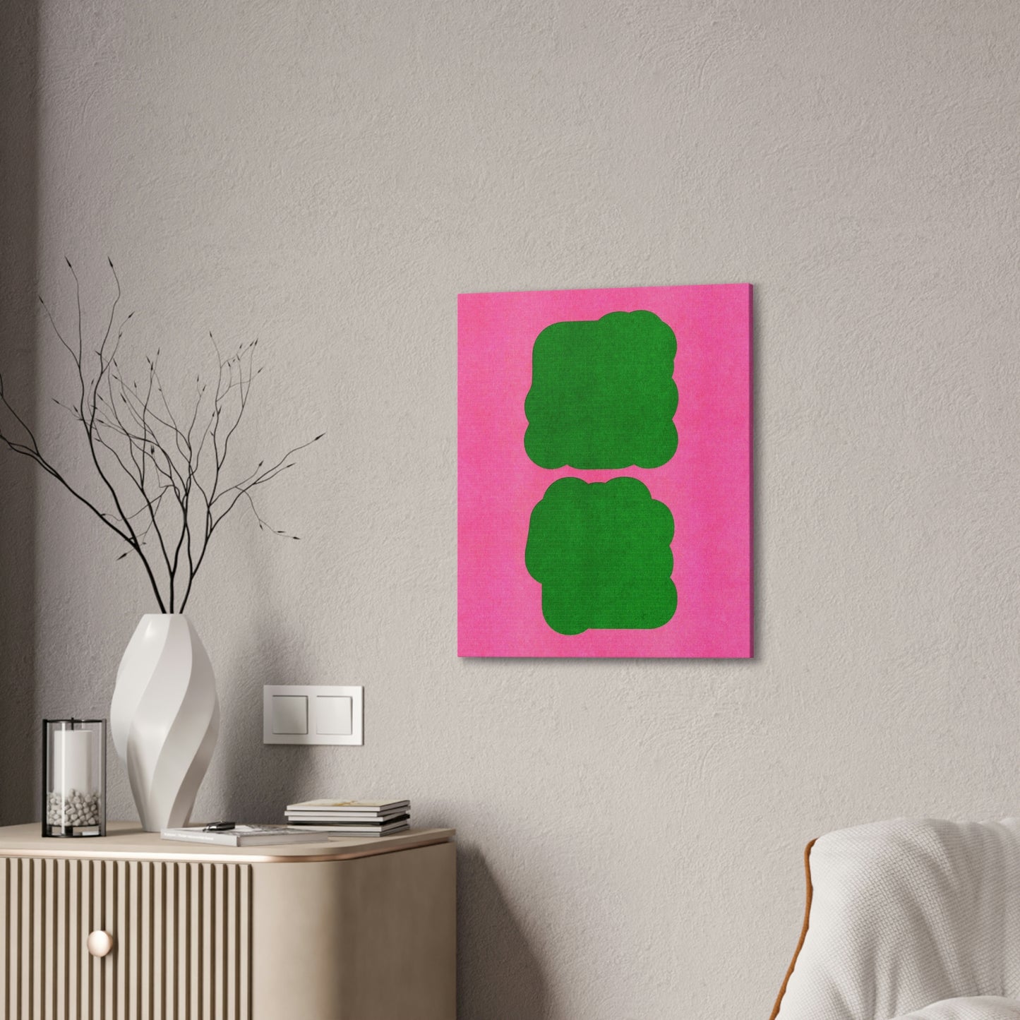 Stretched Pink Canvas