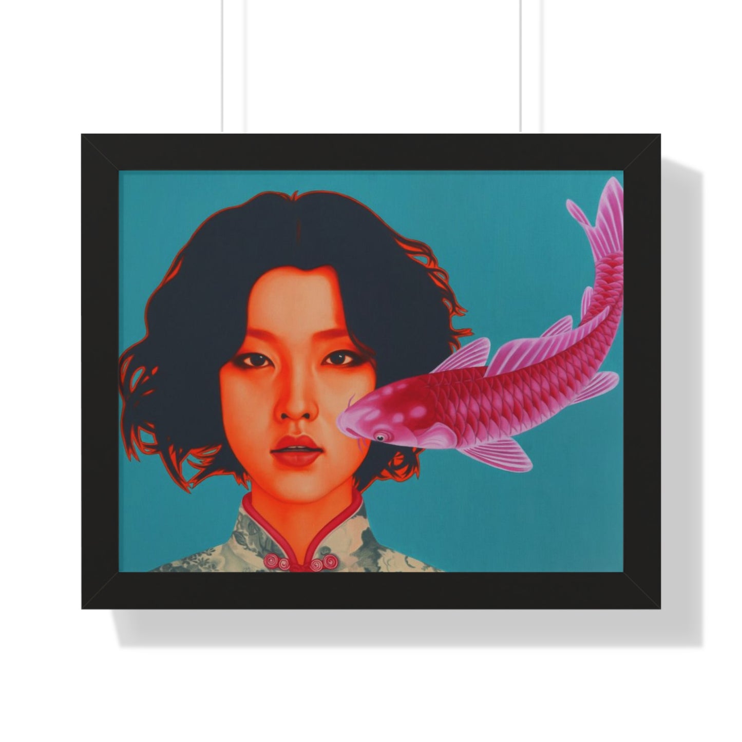 Bu Hua Woman Framed Horizontal Poster