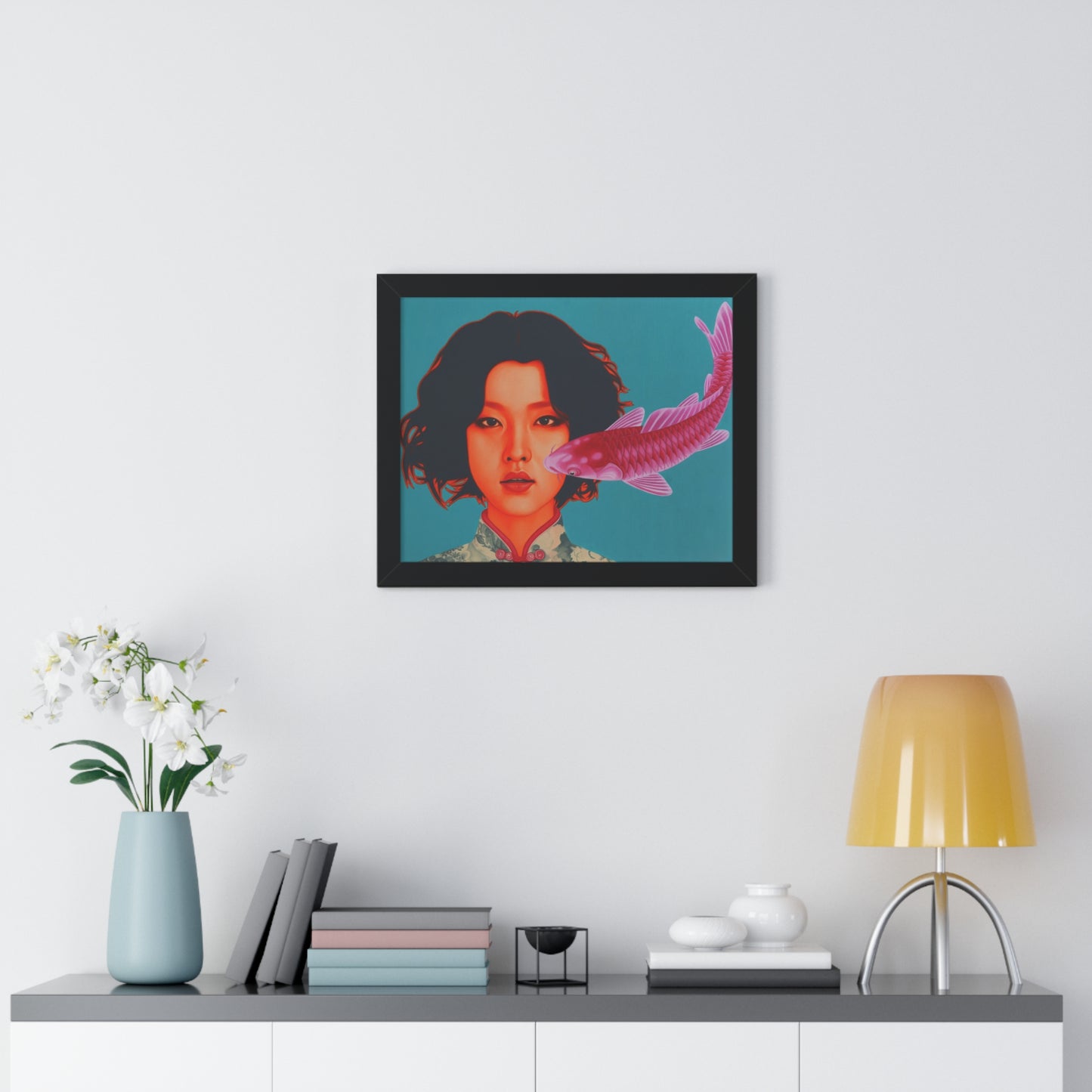 Bu Hua Woman Framed Horizontal Poster