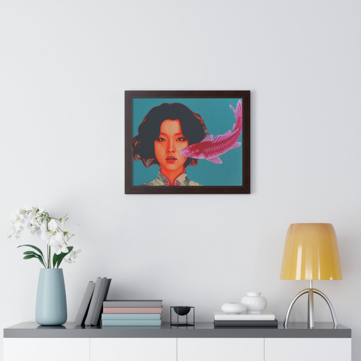 Bu Hua Woman Framed Horizontal Poster