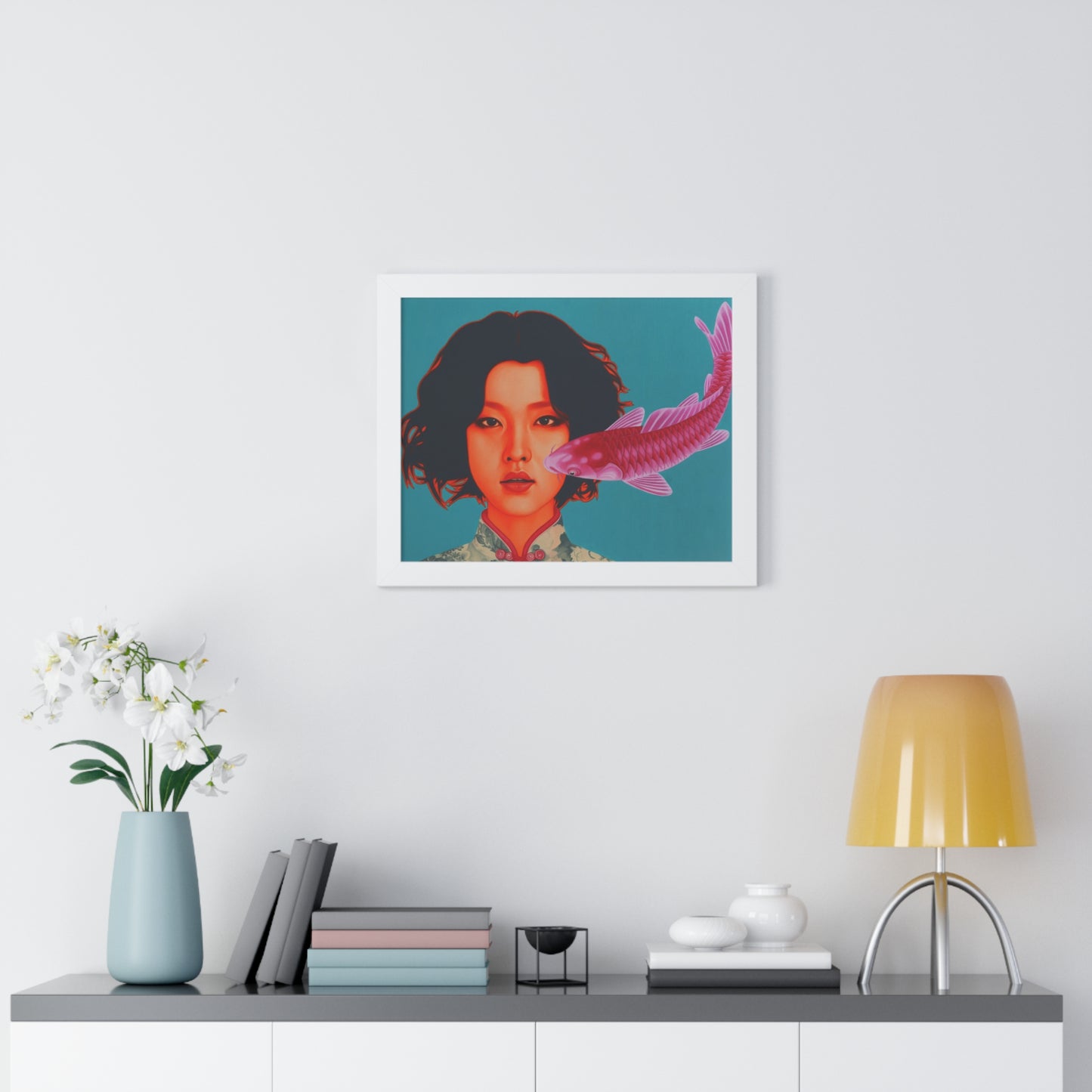 Bu Hua Woman Framed Horizontal Poster