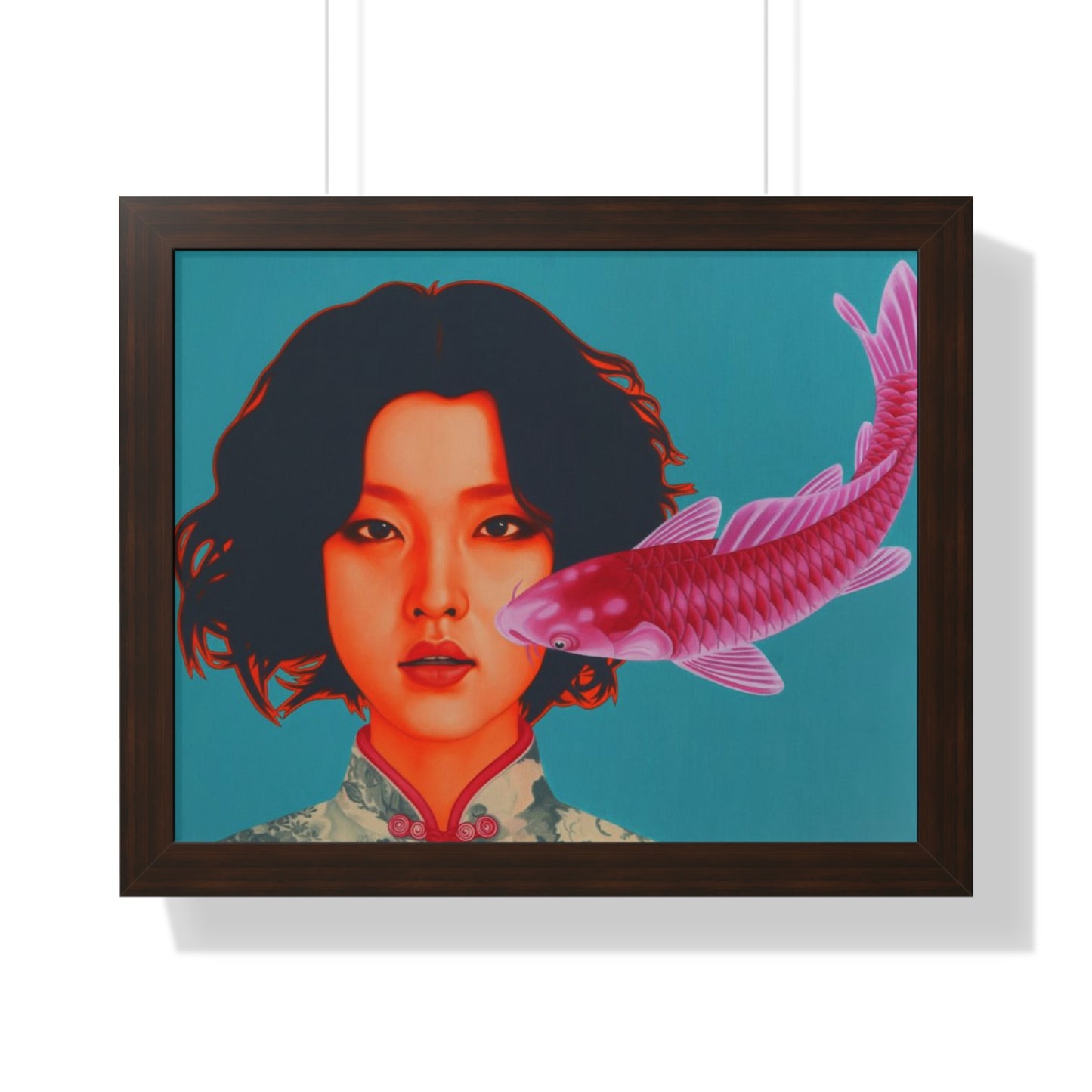 Bu Hua Woman Framed Horizontal Poster