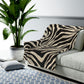 Velveteen Zebra Print Plush Blanket