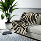 Velveteen Zebra Print Plush Blanket