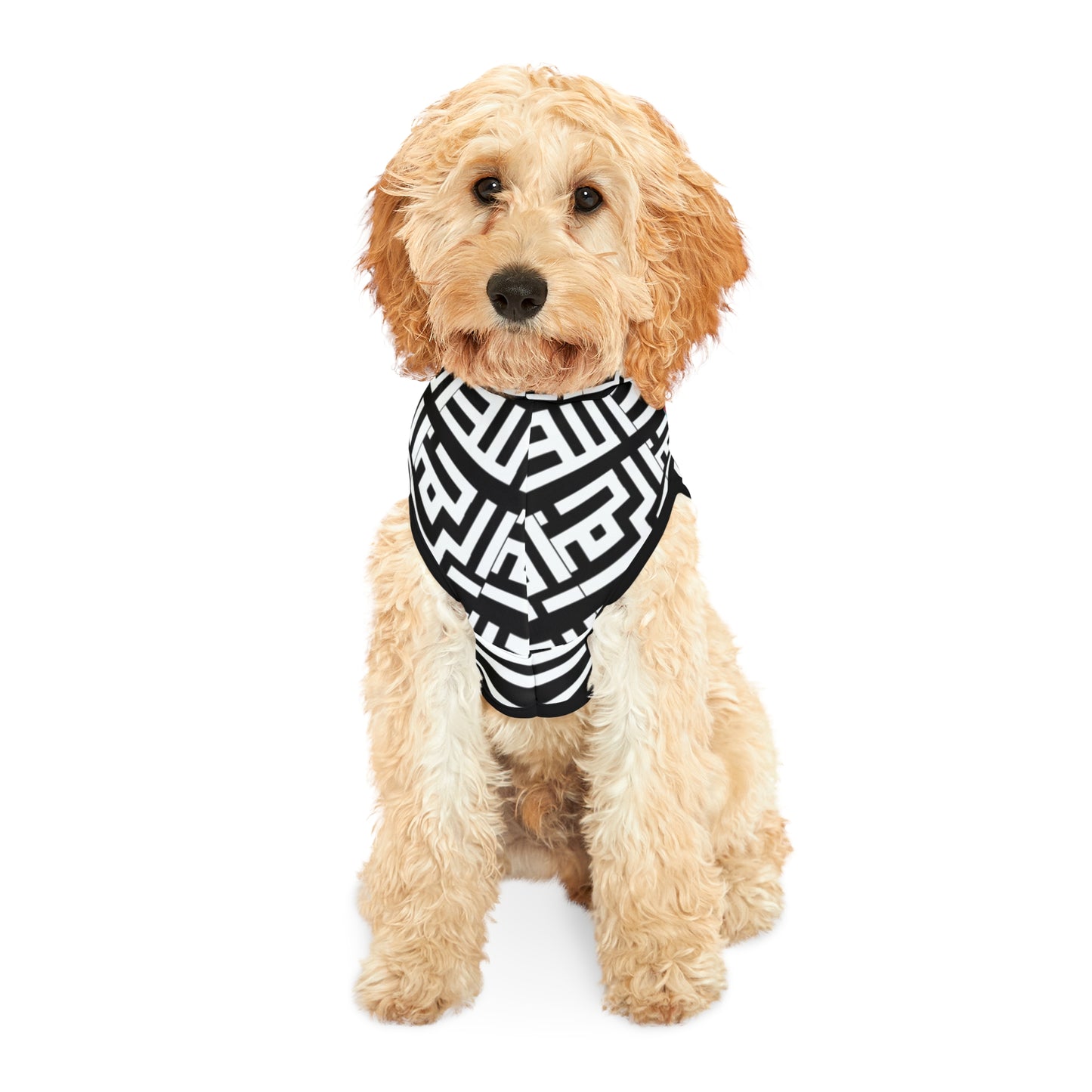 Black Geo Pet Hoodie