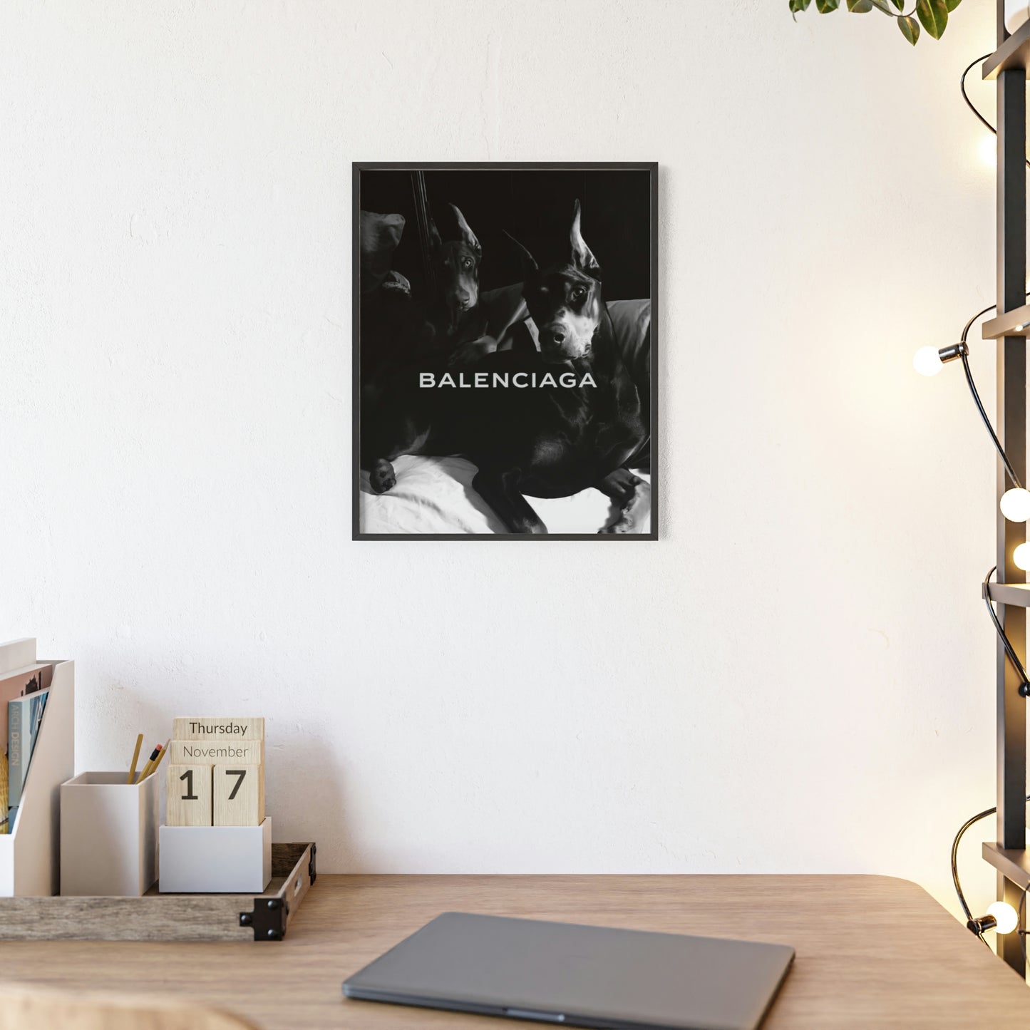 Framed Luxury Doberman